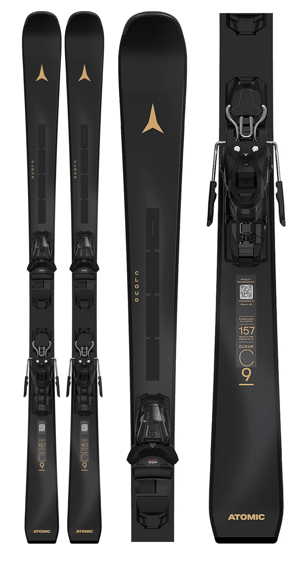 Atomic Cloud C9 Revoshock Womens Skis with M10 Grip Walk Bindings 2026