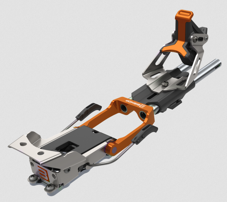 Bishop BMF3 75mm Telemark Ski Binding w/90mm Brake