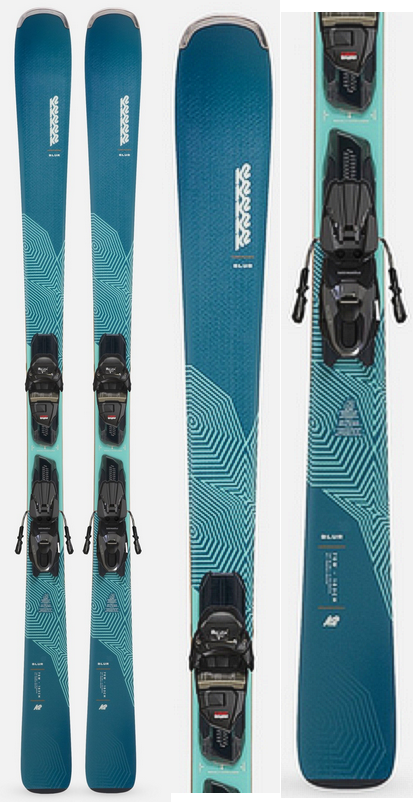 K2 Blur 76W Womens Skis with QuikClik M3 10 Bindings 2026