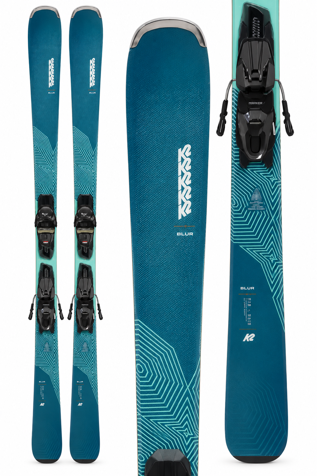 2027 K2 Blur 76 W Women's Skis + M3 10 QuikClik Bindings