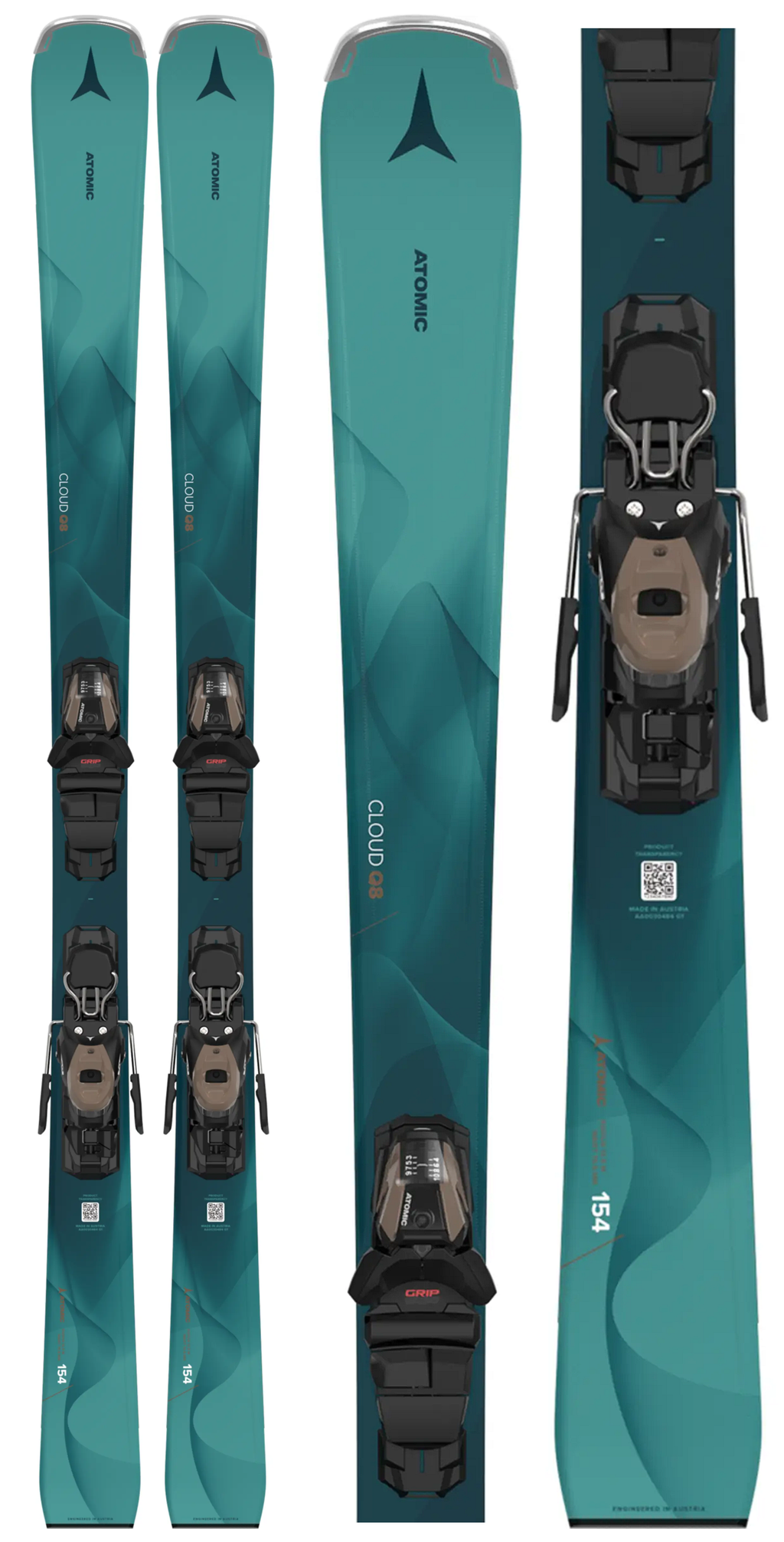 Atomic Cloud Q8 Womens Skis with M10 Grip Walk Bindings 2026