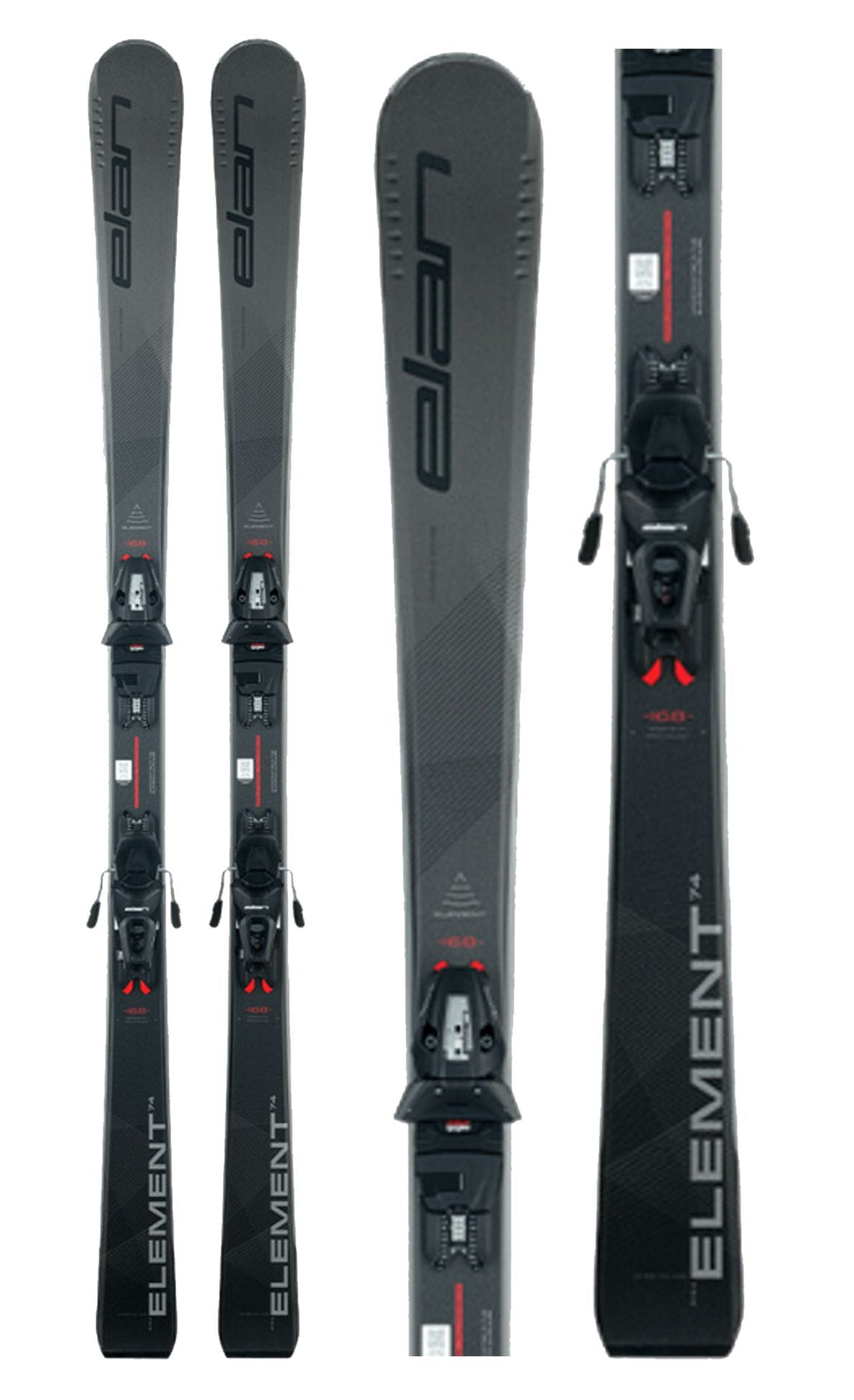 Elan Element 74 Black wth EL9.0 Bindings Mens Skis 2026
