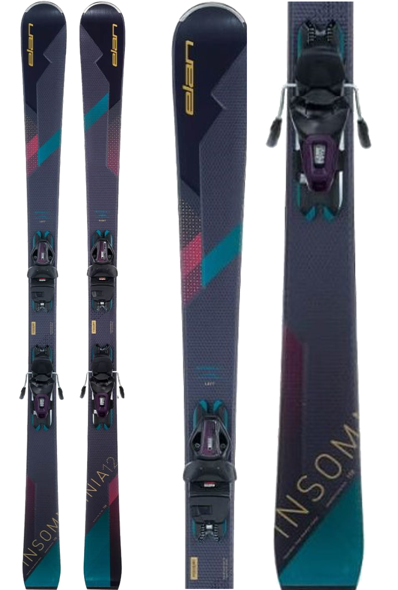Elan Insomnia 12C Women's Skis with ELW 9.0 Grip Walk Bindings 2021
