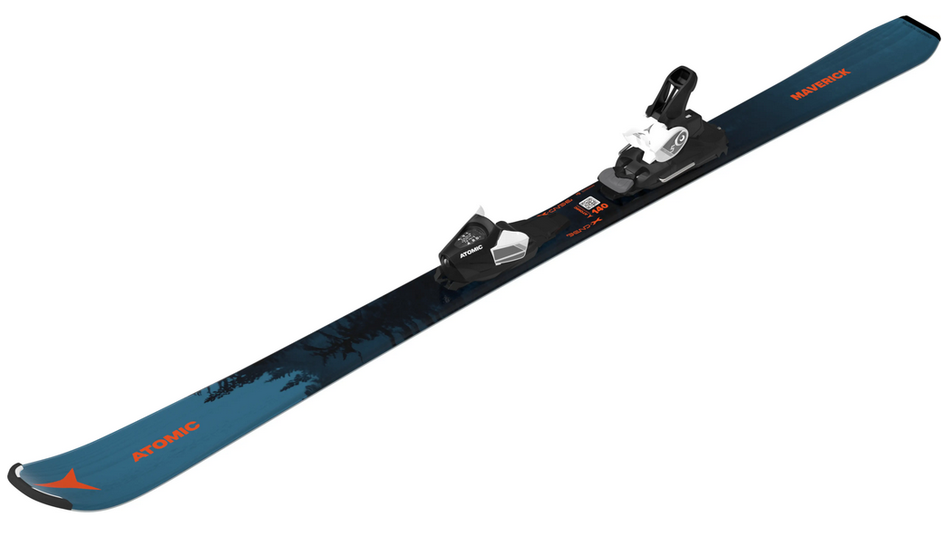 Atomic Maverick Jr. Young Adult skis with C5 Grip Walk Bindings 2026