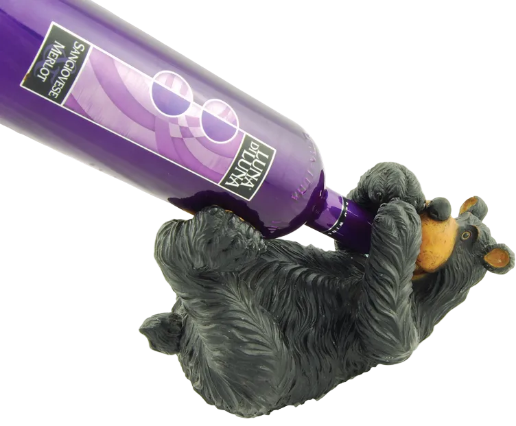 WILLIE BEAR GUZZLER WINE HOLDER